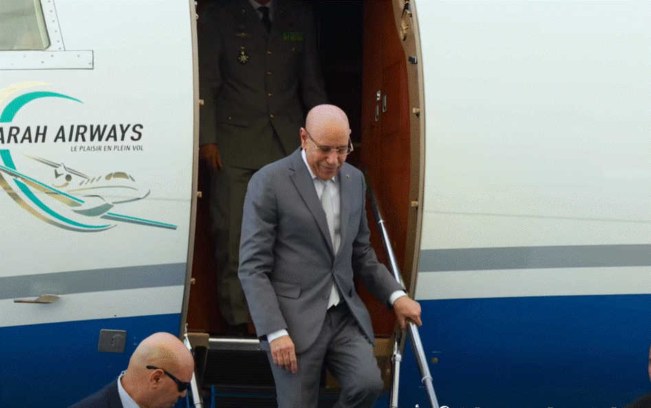 غزواني يتوقف بتشاد في طريقه إلى نواكشوط