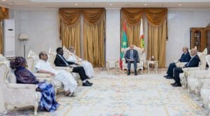 محمد ولد الشيخ الغزواني، يستقبل، مكتب مؤسسة المعارضة الديمقراطية