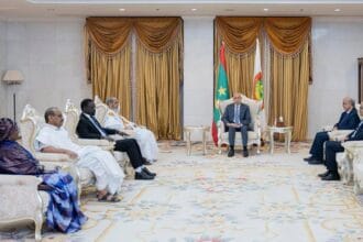 محمد ولد الشيخ الغزواني، يستقبل، مكتب مؤسسة المعارضة الديمقراطية