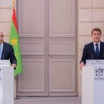 الرئيس الموريتاني محمد ولد الشيخ الغزواني ونظيره الفرنسي إيمانويل ماكرون