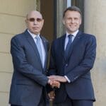 إيمانويل ماكرون ومحمد ولد الشيخ الغزواني