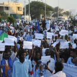 جانب من مسيرة نظمها ميثاق الحراطين في نواكشوط - ارشيف