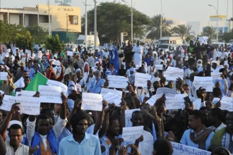 جانب من مسيرة نظمها ميثاق الحراطين في نواكشوط - ارشيف