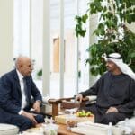 محمد ولد الغزواني مع الرئيس الإماراتي محمد بن زايد