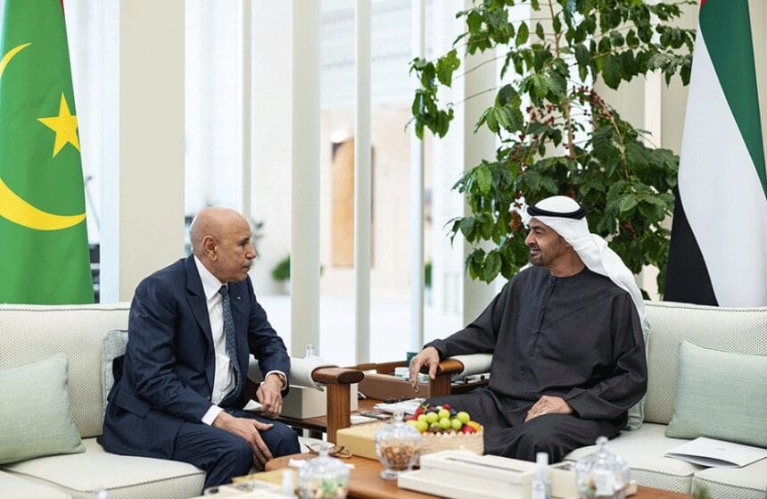 محمد ولد الغزواني مع الرئيس الإماراتي محمد بن زايد