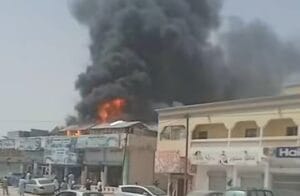حريق في محل أفرشة بتيارت