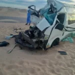 حادث سير على طريق الأمل