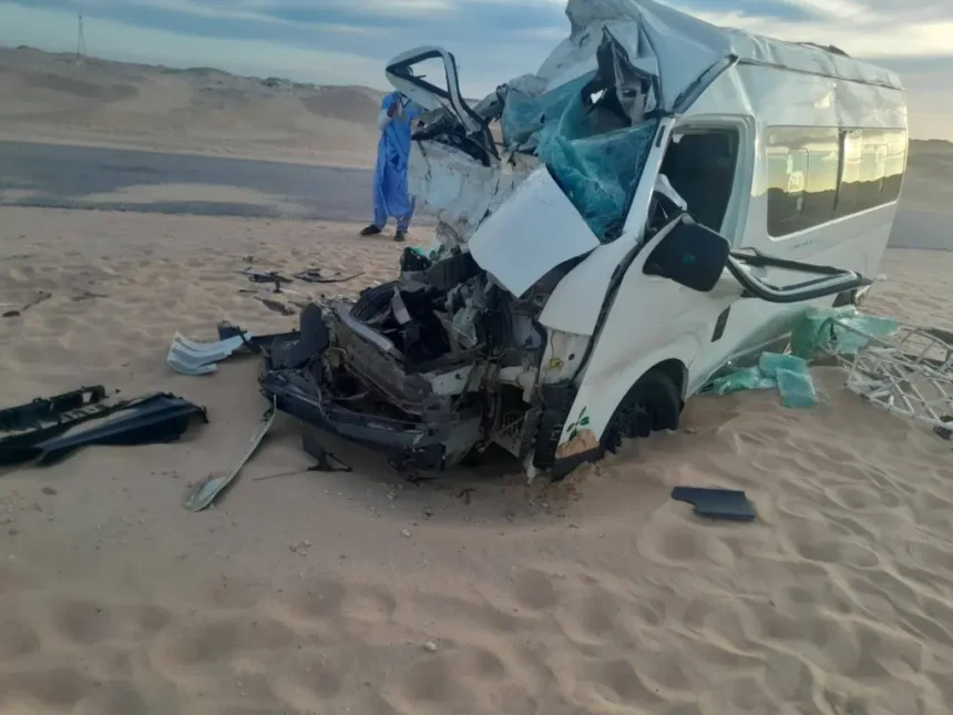 حادث سير على طريق الأمل